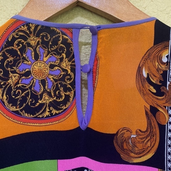 DIANE Freis Vintage 100% Silk Beaded Chinese Dynasty Cocktail !RARE! - Picture 12 of 13